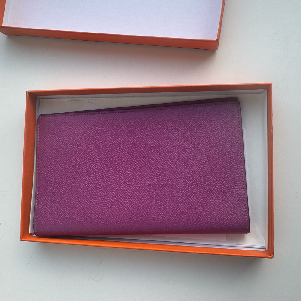 Hermes Bright Pink Check book Cover - Picture 10 of 11